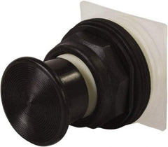 Schneider Electric - 30mm Mount Hole, Extended Straight, Pushbutton Switch Only - Black Pushbutton, Momentary (MO) - Exact Tool & Supply