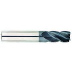3/8" Dia. - 7/8 LOC - 2-1/2" OAL - 4 FL Carbide S/E HP End Mill-AlTiN - Exact Tool & Supply