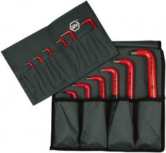 Wiha - 12 Piece Insulated L-Key Ball End Hex Key Set - Hex Range 1/16 to 1/2" - Exact Tool & Supply