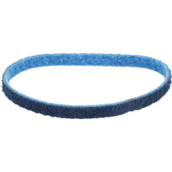 Dynabrade - 1" Wide x 18" OAL, Aluminum Oxide Abrasive Belt - Aluminum Oxide, Very Fine, Nonwoven, Cloth Backing, Wet/Dry - Exact Tool & Supply