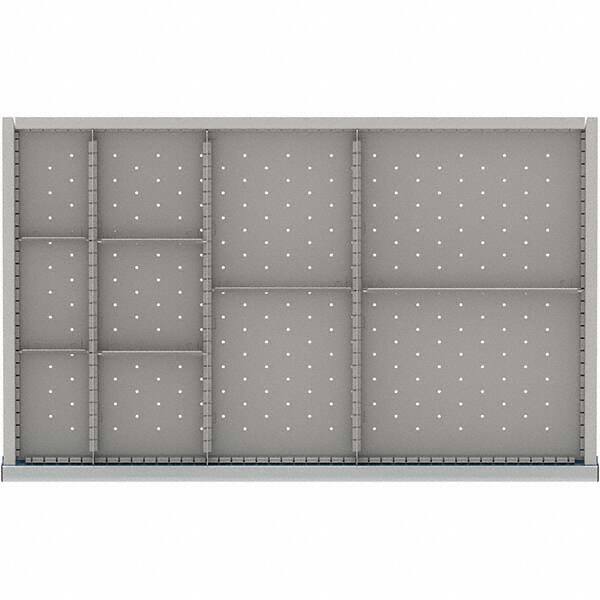 LISTA - 10-Compartment Drawer Divider Layout for 3.15" High Drawers - Exact Tool & Supply