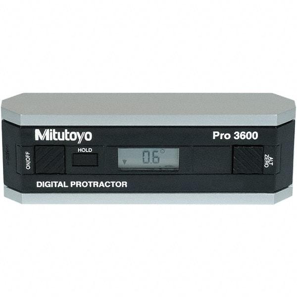 Mitutoyo - Digital & Dial Protractors Style: Digital Measuring Range (Degrees): 360.00 - Exact Tool & Supply