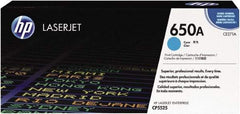 Hewlett-Packard - Cyan Toner Cartridge - Use with HP Color LaserJet Enterprise CP5525, M750 - Exact Tool & Supply
