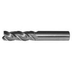 3/4x3/4x1-1/2x4 3FL Square Carbide End Mill-Round Shank-Uncoated - Exact Tool & Supply