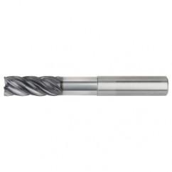 1/2x1/2x1-1/4x2-1/4x4 .030R 5FL Carbide End Mill-Weldon Shank-AlTiN - Exact Tool & Supply