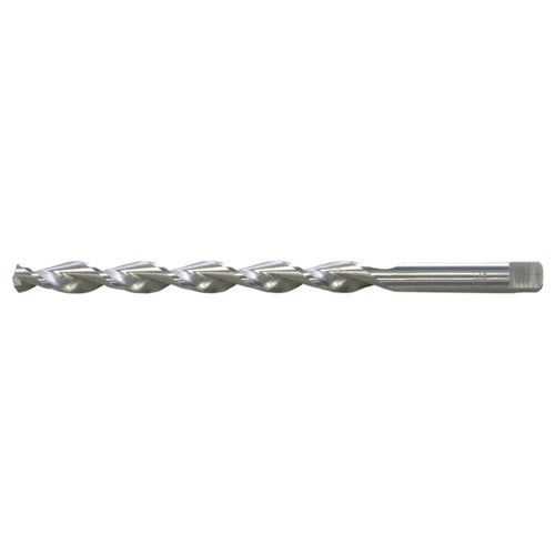 9/64 RHS / RHC HSS 135 Degree Notched Point Deep Hole Parabolic Taper Length Drill - Bright - Exact Tool & Supply