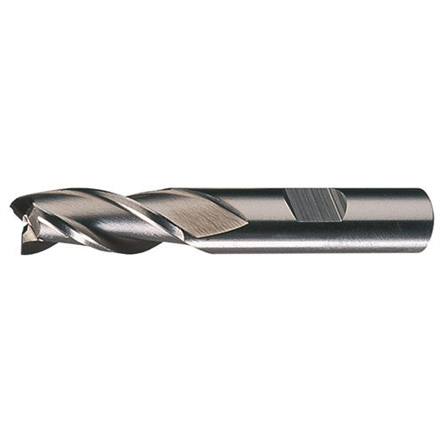 ‎3/16″ × 3/8″ × 1-1/4″ × 3-1/16″ RHS / RHC HSS HSS Single End 3-Flute Center Cutting Finishing End Mill - TiCN - Exact Tool & Supply
