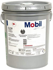 Mobil - 5 Gal Pail Mineral Hydraulic Oil - 0180°F, SAE 20, ISO 32/46, 36.8 cSt at 40°C & 8.3 cSt at 100°C - Exact Tool & Supply