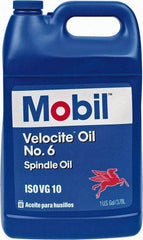 Mobil - 1 Gal Container Mineral Spindle Oil - ISO 10, 10 cSt at 40°C & 2.62 cSt at 100°C - Exact Tool & Supply