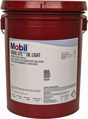 Mobil - 5 Gal Pail Mineral Circulating Oil - SAE 10, ISO 32, 31 cSt at 40°C & 5.5 cSt at 100°F - Exact Tool & Supply