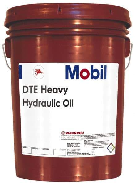 Mobil - 5 Gal Pail Mineral Circulating Oil - SAE 30, ISO 100, 95.1 cSt at 40°C & 10.9 cSt at 100°F - Exact Tool & Supply