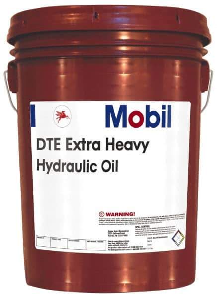 Mobil - 5 Gal Pail Mineral Circulating Oil - SAE 40, ISO 150, 146 cSt at 40°C & 14.4 cSt at 100°F - Exact Tool & Supply