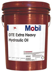 Mobil - 5 Gal Pail Mineral Circulating Oil - SAE 40, ISO 150, 146 cSt at 40°C & 14.4 cSt at 100°F - Exact Tool & Supply