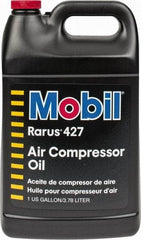 Mobil - 1 Gal Bottle, ISO 100, SAE 30, Air Compressor Oil - 300°, 104.6 Viscosity (cSt) at 40°C, 11.6 Viscosity (cSt) at 100°C - Exact Tool & Supply