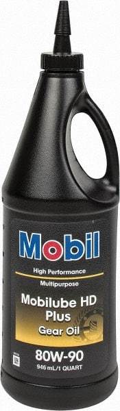 Mobil - 0.25 Gal Bottle, Gear Oil - 14.8 St Viscosity at 100°C, 141 St Viscosity at 40°C - Exact Tool & Supply
