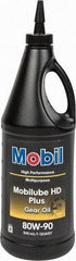 Mobil - 0.25 Gal Bottle, Gear Oil - 14.8 St Viscosity at 100°C, 141 St Viscosity at 40°C - Exact Tool & Supply