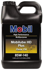 Mobil - 2.5 Gal Bottle, Gear Oil - 14.8 St Viscosity at 100°C, 141 St Viscosity at 40°C - Exact Tool & Supply