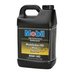 Mobil - 2.5 Gal Bottle, Gear Oil - 26.6 St Viscosity at 100°C, 260 St Viscosity at 40°C - Exact Tool & Supply