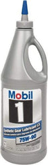 Mobil - 0.25 Gal Bottle, Synthetic Gear Oil - 120 St Viscosity at 40°C, 15.9 St Viscosity at 100°C - Exact Tool & Supply