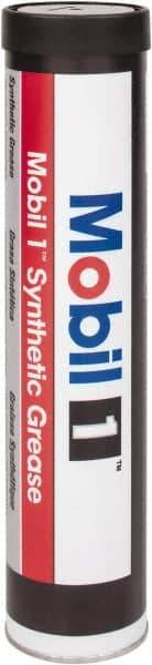 Mobil - 13.4 oz Cartridge Synthetic General Purpose Grease - Red, 302°F Max Temp, NLGIG 2, - Exact Tool & Supply