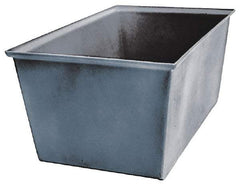 Bayhead Products - Gray Polyethylene Tote Container - Nesting, 23" Long x 15" Wide x 12" High - Exact Tool & Supply