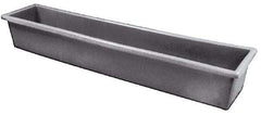 Bayhead Products - Gray Polyethylene Tote Container - Nesting, 54-1/2" Long x 11-1/2" Wide x 8" High - Exact Tool & Supply
