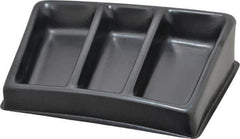 Bayhead Products - 12-1/2" Wide x 3" High x 8-1/2" Deep, Small Parts Assembly Tray - Plastic Frame, 3 Compartments, 6-1/2" Wide x 2-1/2" Deep Bin - Exact Tool & Supply
