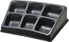 Bayhead Products - 12-1/2" Wide x 3" High x 8-1/2" Deep, Small Parts Assembly Tray - Plastic Frame, 6 Compartments, 3" Wide x 2-1/2" Deep Bin - Exact Tool & Supply