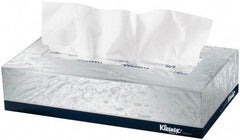 Kleenex - Flat Box of White Facial Tissues - 2 Ply - Exact Tool & Supply