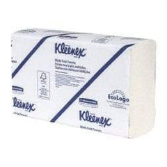 Kleenex - 1 Ply White Multi-Fold Paper Towels - 9-1/4" Wide - Exact Tool & Supply