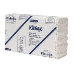 Kleenex - 1 Ply White C-Fold Paper Towels - 10-1/8" Wide - Exact Tool & Supply