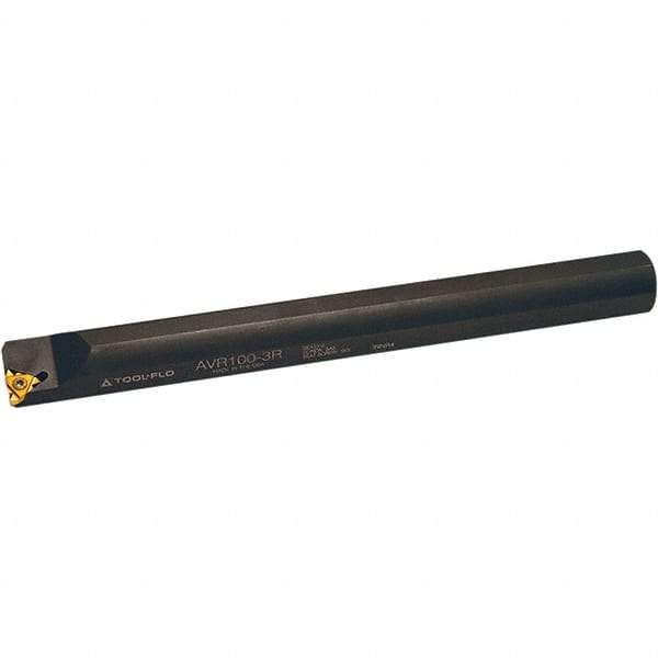 Tool-Flo - Internal Thread, Right Hand Cut, 3/4" Shank Width x 3/4" Shank Height Indexable Threading Toolholder - 7" OAL, 11NR Insert Compatibility, NVR Toolholder, Series Laydown - Exact Tool & Supply