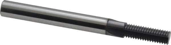 Scientific Cutting Tools - 5/16-28 Thread, 1/4" Shank Diam, AlTiN+ Coating, Solid Carbide Straight Flute Thread Mill - 3 Flutes, 2-1/2" OAL, 5/16" Min Noml Diameter - Exact Tool & Supply