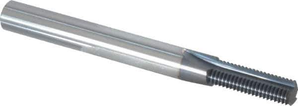 Scientific Cutting Tools - 5/16-32 Thread, 1/4" Shank Diam, AlTiN+ Coating, Solid Carbide Straight Flute Thread Mill - 3 Flutes, 2-1/2" OAL, 5/16" Min Noml Diameter - Exact Tool & Supply