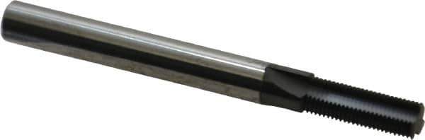 Scientific Cutting Tools - 5/16-40 Thread, 1/4" Shank Diam, AlTiN+ Coating, Solid Carbide Straight Flute Thread Mill - 3 Flutes, 2-1/2" OAL, 5/16" Min Noml Diameter - Exact Tool & Supply