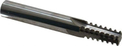 Scientific Cutting Tools - 1/2-14, 3/4-14 Thread, 1/2" Shank Diam, Bright Coating, Solid Carbide Straight Flute Thread Mill - 4 Flutes, 3-1/2" OAL, 1/2" Min Noml Diameter - Exact Tool & Supply