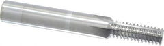 Scientific Cutting Tools - 1/2-13 Thread, 1/2" Shank Diam, Bright Coating, Solid Carbide Straight Flute Thread Mill - 4 Flutes, 3-1/2" OAL, 1/2" Min Noml Diameter - Exact Tool & Supply