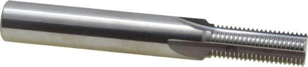 Scientific Cutting Tools - 1/2-20 Thread, 1/2" Shank Diam, Bright Coating, Solid Carbide Straight Flute Thread Mill - 4 Flutes, 3-1/2" OAL, 1/2" Min Noml Diameter - Exact Tool & Supply
