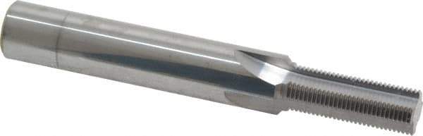 Scientific Cutting Tools - 1/2-28 Thread, 1/2" Shank Diam, Bright Coating, Solid Carbide Straight Flute Thread Mill - 4 Flutes, 3-1/2" OAL, 1/2" Min Noml Diameter - Exact Tool & Supply