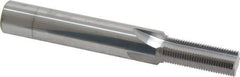 Scientific Cutting Tools - 1/2-28 Thread, 1/2" Shank Diam, Bright Coating, Solid Carbide Straight Flute Thread Mill - 4 Flutes, 3-1/2" OAL, 1/2" Min Noml Diameter - Exact Tool & Supply