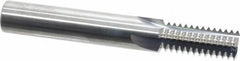 Scientific Cutting Tools - 9/16-12 Thread, 1/2" Shank Diam, Bright Coating, Solid Carbide Straight Flute Thread Mill - 4 Flutes, 3-1/2" OAL, 9/16" Min Noml Diameter - Exact Tool & Supply
