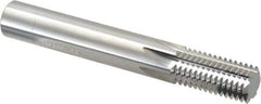 Scientific Cutting Tools - 5/8-14 Thread, 1/2" Shank Diam, Bright Coating, Solid Carbide Straight Flute Thread Mill - 6 Flutes, 3-1/2" OAL, 5/8" Min Noml Diameter - Exact Tool & Supply