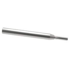 Scientific Cutting Tools - 7/16-18 Thread, 3/4" Shank Diam, Bright Coating, Solid Carbide Straight Flute Thread Mill - 4 Flutes, 6" OAL, 7/16" Min Noml Diameter - Exact Tool & Supply