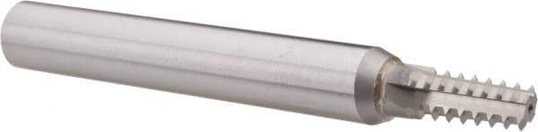 Scientific Cutting Tools - 1/2-14, 3/4-14 Thread, 3/4" Shank Diam, Bright Coating, Solid Carbide Straight Flute Thread Mill - 4 Flutes, 6" OAL, 1/2" Min Noml Diameter - Exact Tool & Supply