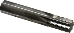 Scientific Cutting Tools - 7/8-16 Thread, 5/8" Shank Diam, Bright Coating, Solid Carbide Straight Flute Thread Mill - 6 Flutes, 3-1/2" OAL, 7/8" Min Noml Diameter - Exact Tool & Supply