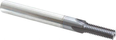 Scientific Cutting Tools - 3/8-20 Thread, 3/8" Shank Diam, TiCN Coating, Powdered Metal Straight Flute Thread Mill - 4 Flutes, 3-1/2" OAL, 3/8" Min Noml Diameter - Exact Tool & Supply