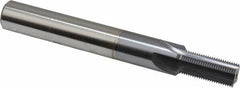 Scientific Cutting Tools - 1/2-28 Thread, 1/2" Shank Diam, TiCN Coating, Powdered Metal Straight Flute Thread Mill - 4 Flutes, 4" OAL, 1/2" Min Noml Diameter - Exact Tool & Supply