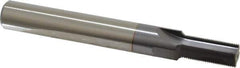 Scientific Cutting Tools - 1/2-32 Thread, 1/2" Shank Diam, TiCN Coating, Powdered Metal Straight Flute Thread Mill - 4 Flutes, 4" OAL, 1/2" Min Noml Diameter - Exact Tool & Supply