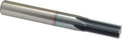 Scientific Cutting Tools - 5/8-18 Thread, 1/2" Shank Diam, TiCN Coating, Powdered Metal Straight Flute Thread Mill - 6 Flutes, 4" OAL, 5/8" Min Noml Diameter - Exact Tool & Supply