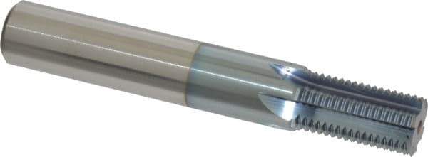 Scientific Cutting Tools - 3/4-16 Thread, 5/8" Shank Diam, TiCN Coating, Powdered Metal Straight Flute Thread Mill - 6 Flutes, 4" OAL, 3/4" Min Noml Diameter - Exact Tool & Supply